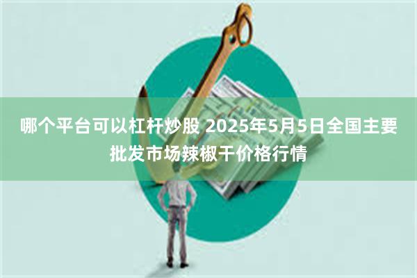 哪个平台可以杠杆炒股 2025年5月5日全国主要批发市场辣椒干价格行情