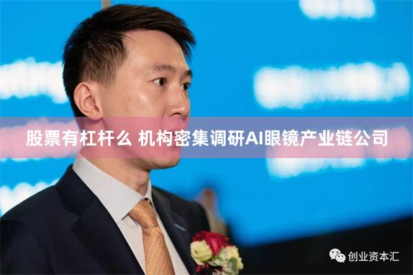 股票有杠杆么 机构密集调研AI眼镜产业链公司